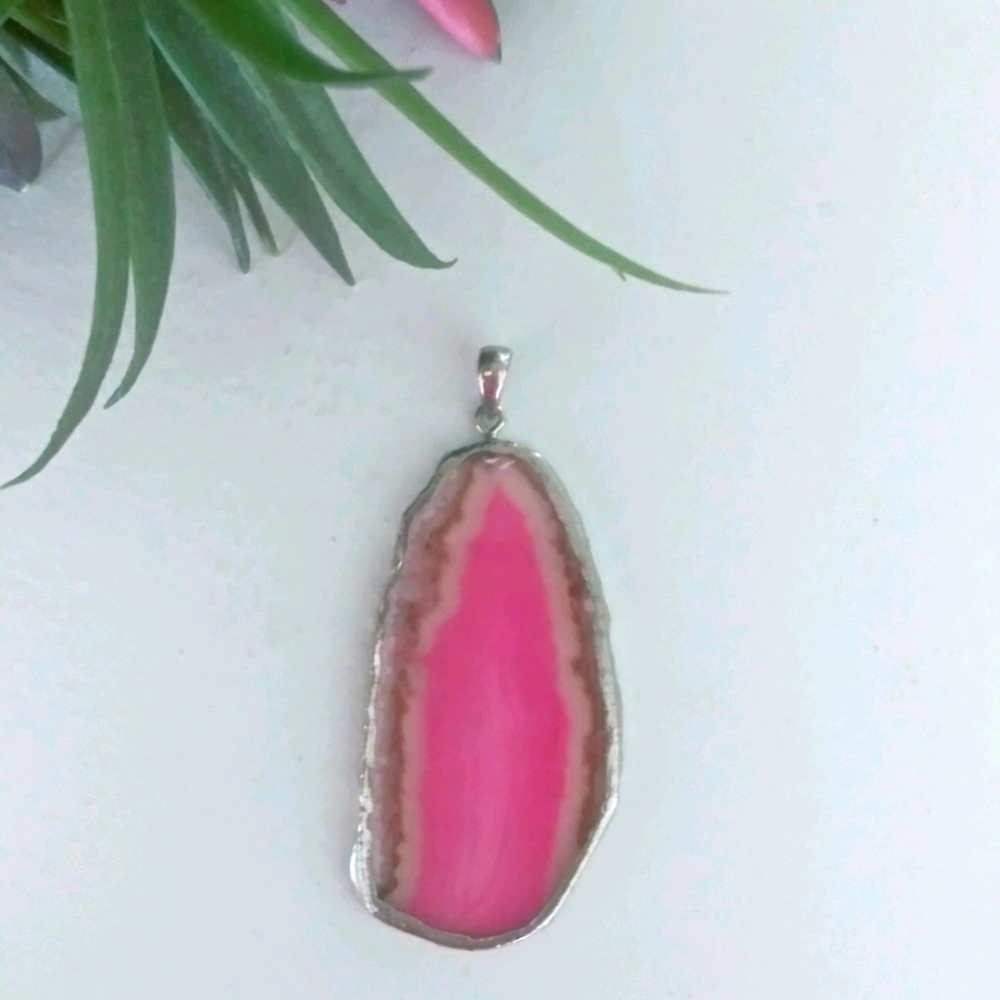Pink Stone for a Necklace